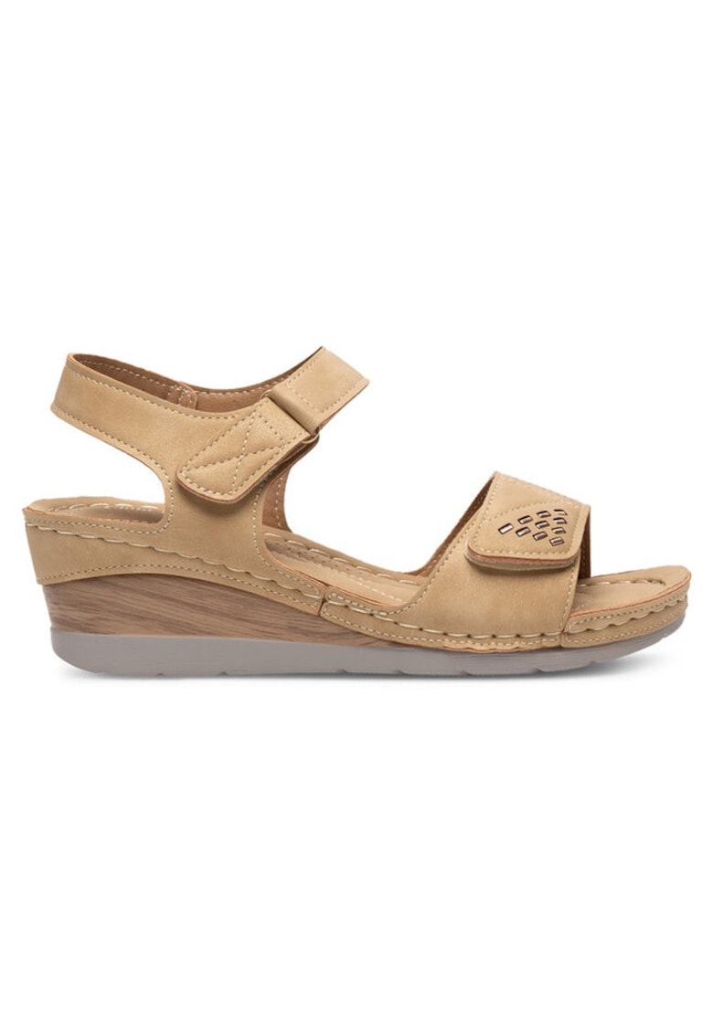 Sandale dama - 3054 - Sintetic - Bej
