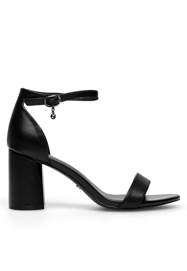 Sandale dama - 590558863378536 - Piele naturala - Negru