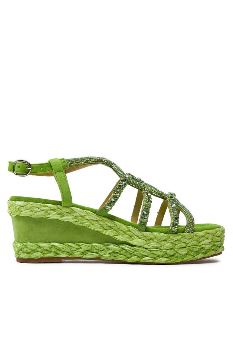 Sandale dama - 30377222237 - Piele naturala - Verde