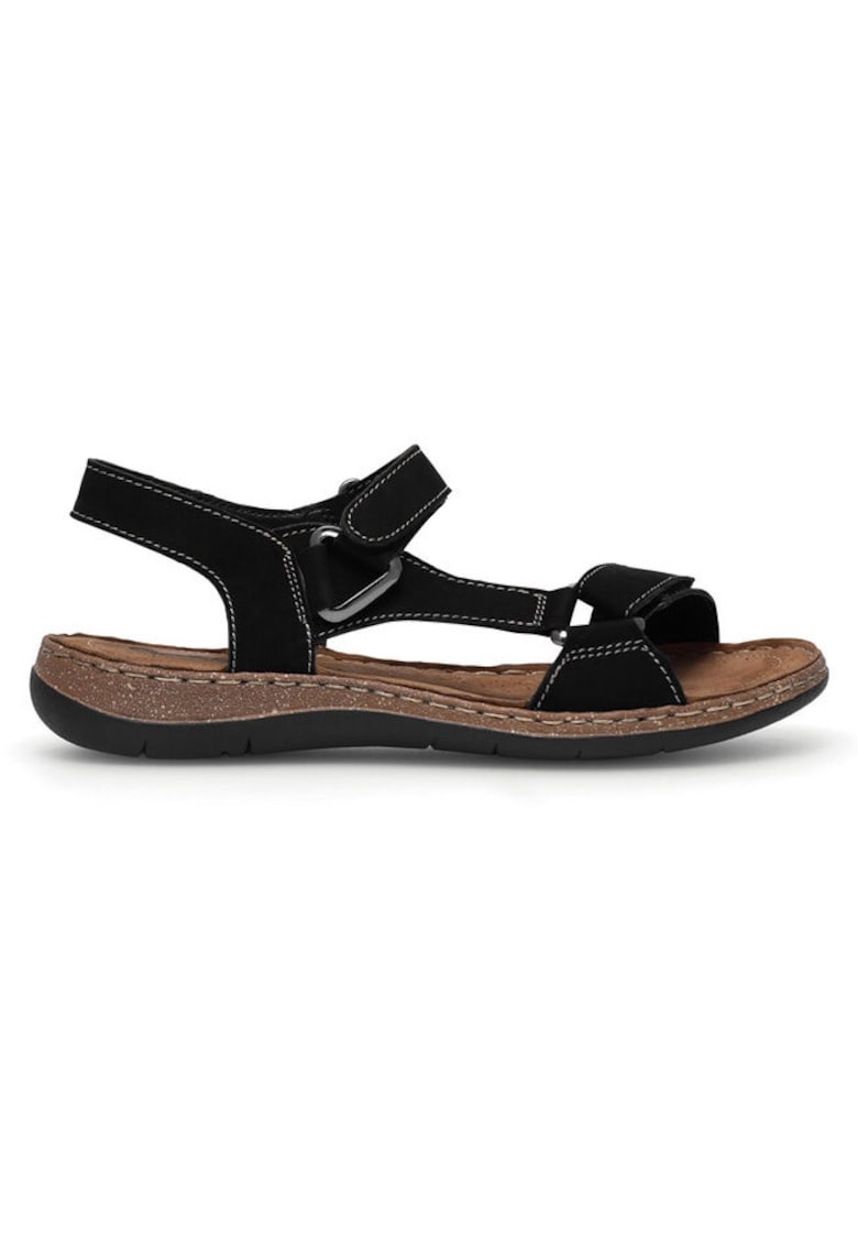 Sandale dama - Piele naturala - Negru - Negru