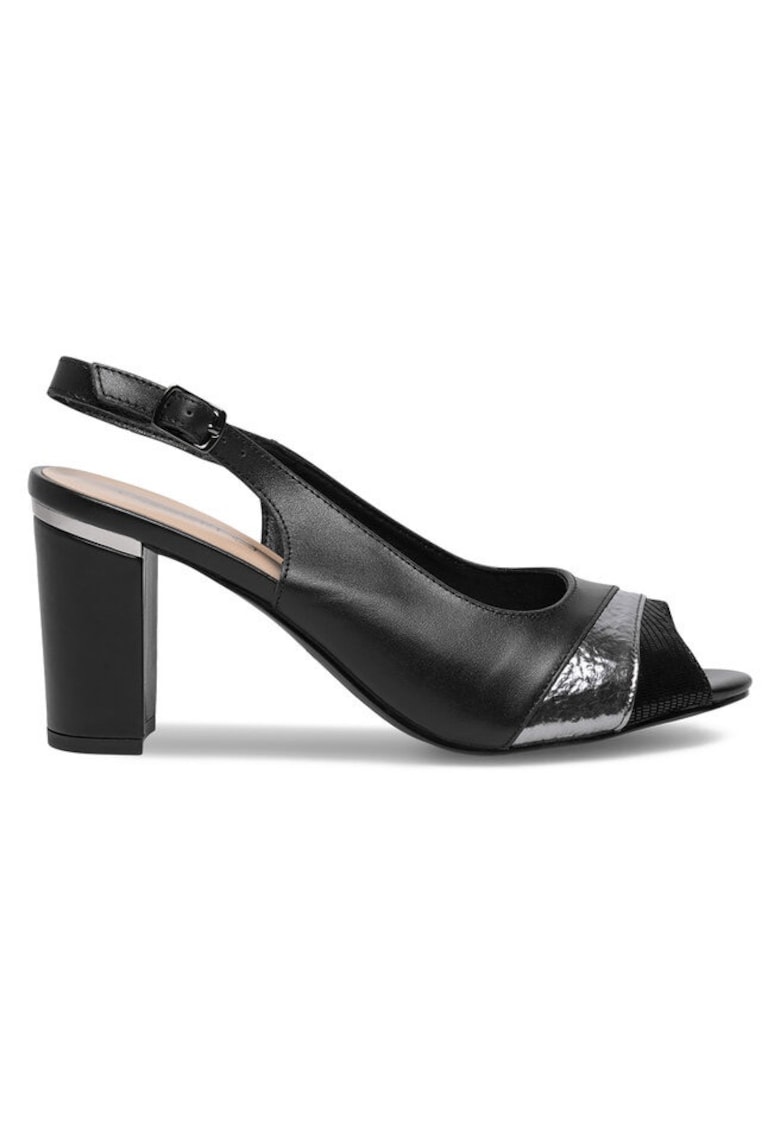 Sandale dama - 590558849520838 - Piele naturala - Negru