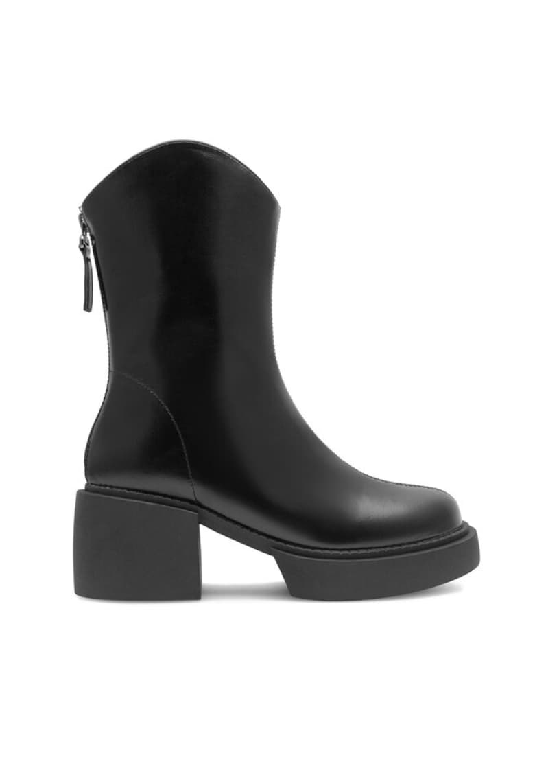 Botine dama - 590558804761241 - Piele ecologica - Negru