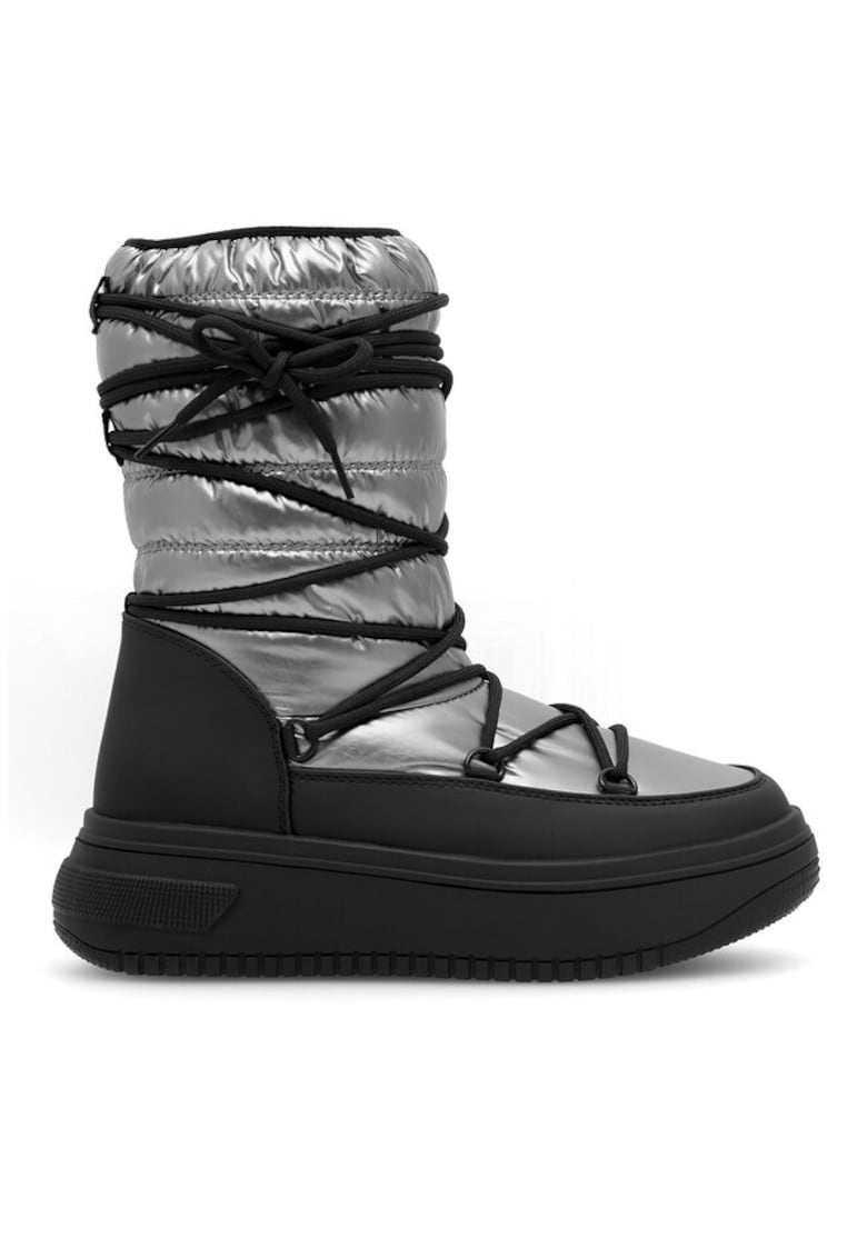 Botine dama - 590558810312735 - Sintetic - Argintiu