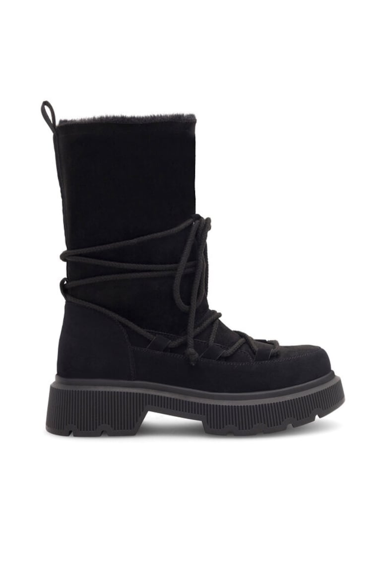 Botine dama - 590558813881536 - Piele ecologica - Negru