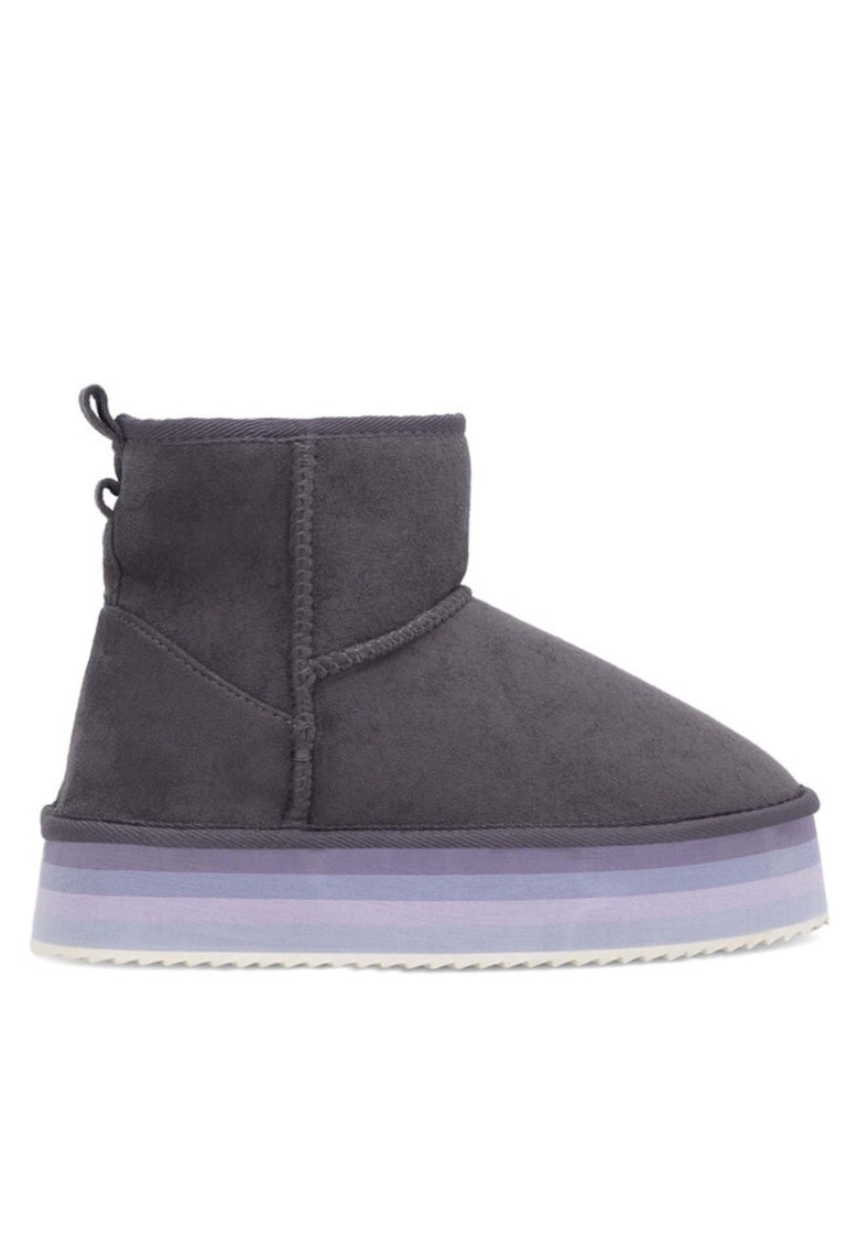 Botine dama - 590558821629240 - Piele ecologica - Violet