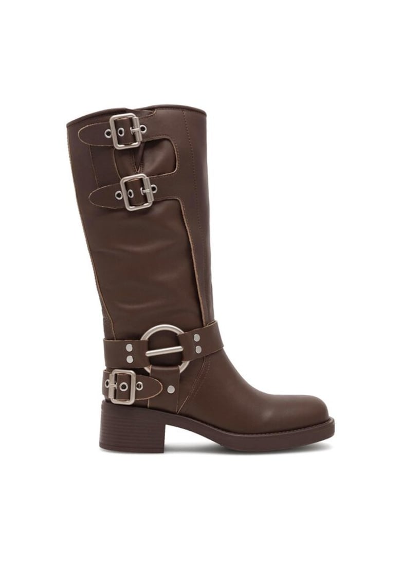 Botine dama - 590558822280437 - Piele naturala - Maro