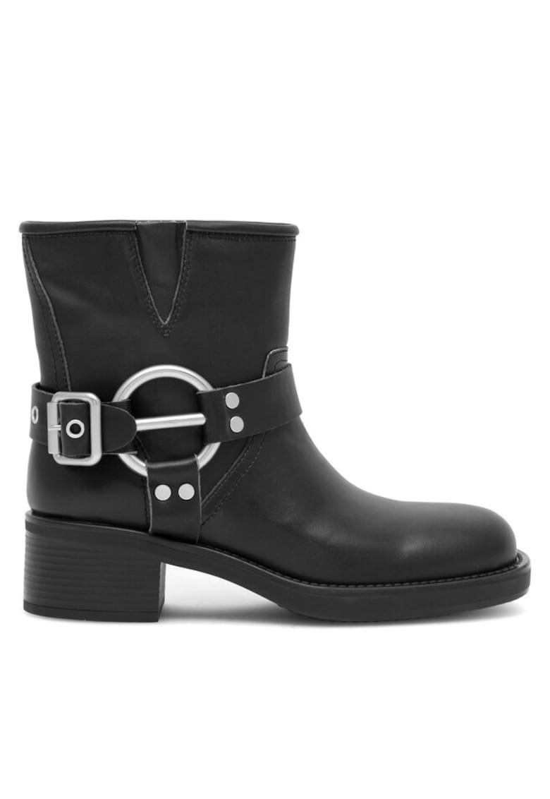 Botine dama - 590558826346338 - Piele naturala - Negru