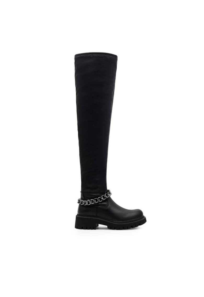 Botine dama - 590486292529538 - Piele ecologica - Negru