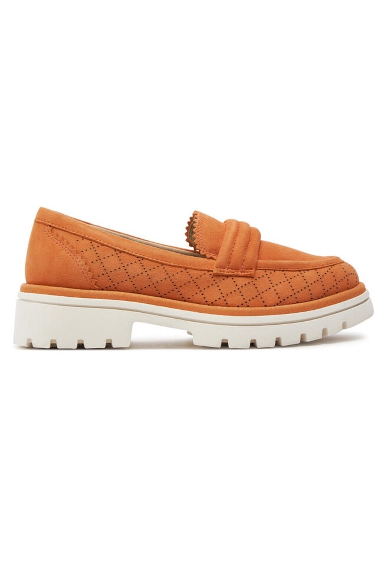 Caprice Tenisi dama - 30366351340 - Piele naturala - Portocaliu