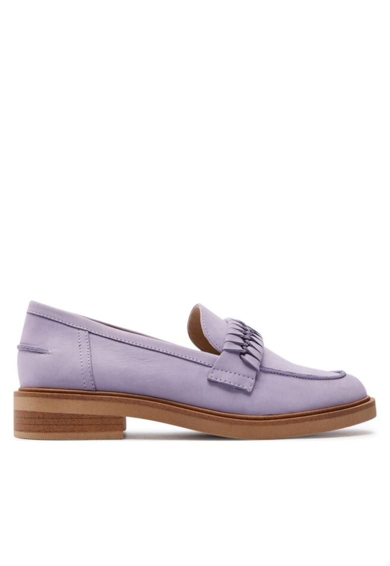 Tenisi dama - 30366307037 - Piele naturala/Piele nabuc - Violet