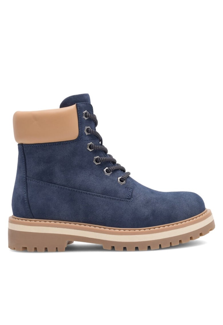 Botine dama - 590558816088536 - Piele ecologica - Bleumarin