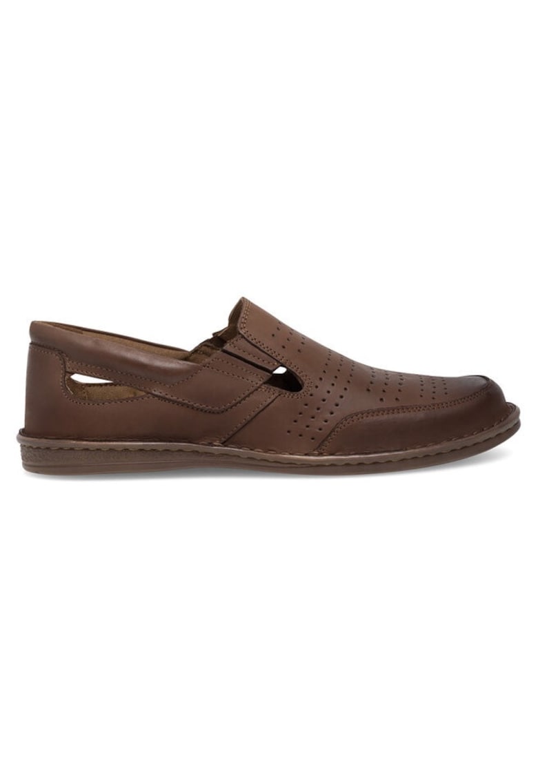 Tenisi barbati - 590558850999840 - Piele naturala - 40 EU - Maro