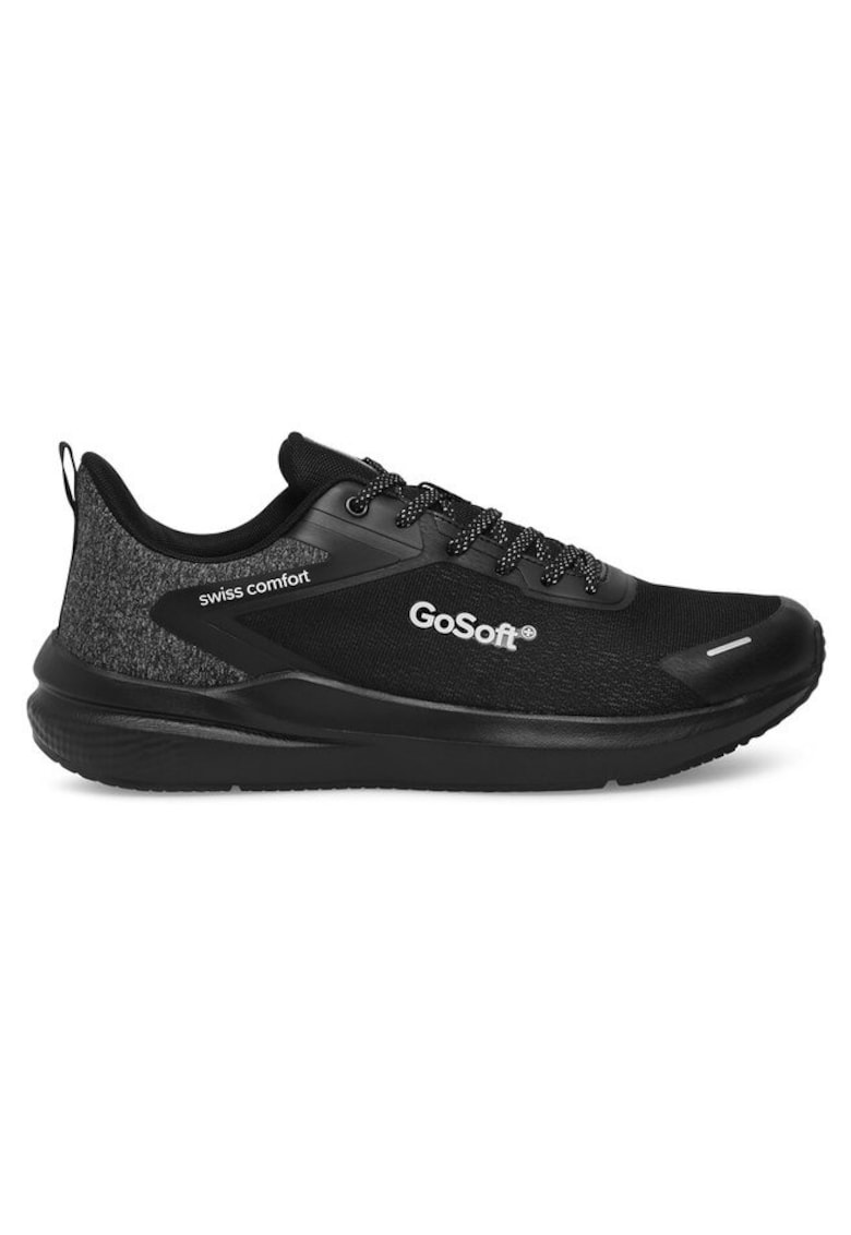 Tenisi sintetici pentru barbati in culoarea neagra - Negru