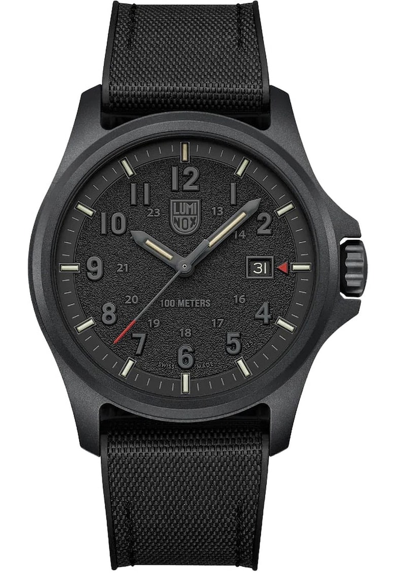 Ceas XL.1961 Carbon/Cauciuc - Atacama Field - negru