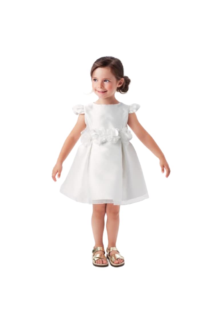 Rochie eleganta cu dantela pentru fete - 0.6248 - Alb