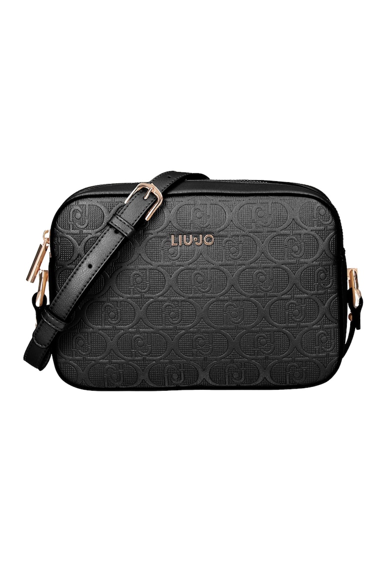 Geanta crossbody de piele ecologica cu logo