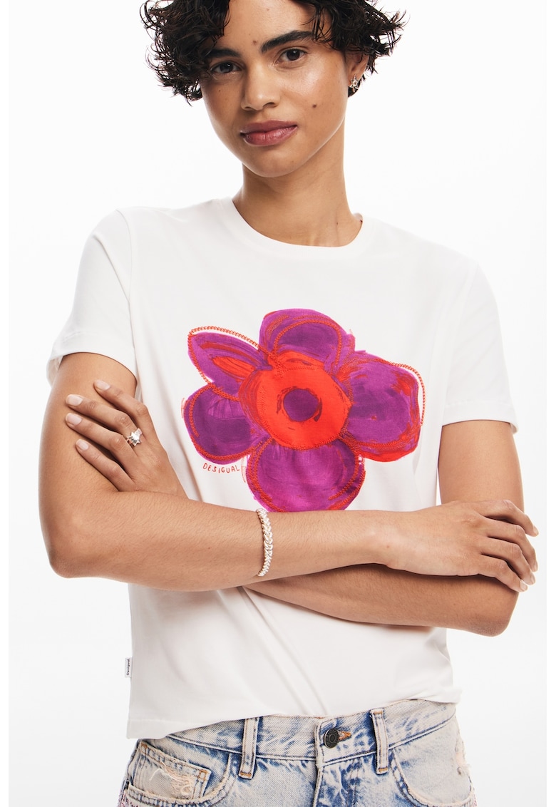 Tricou cu imprimeu floral