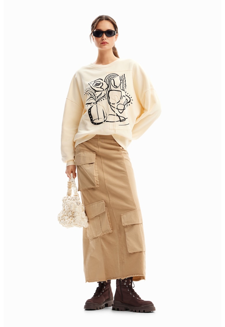 Bluza de trening cu imprimeu grafic