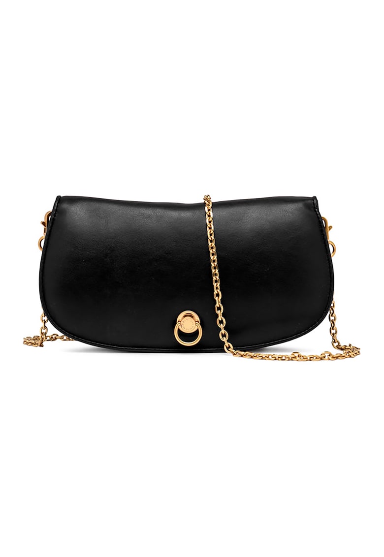 Geanta crossbody de piele Deva - Negru