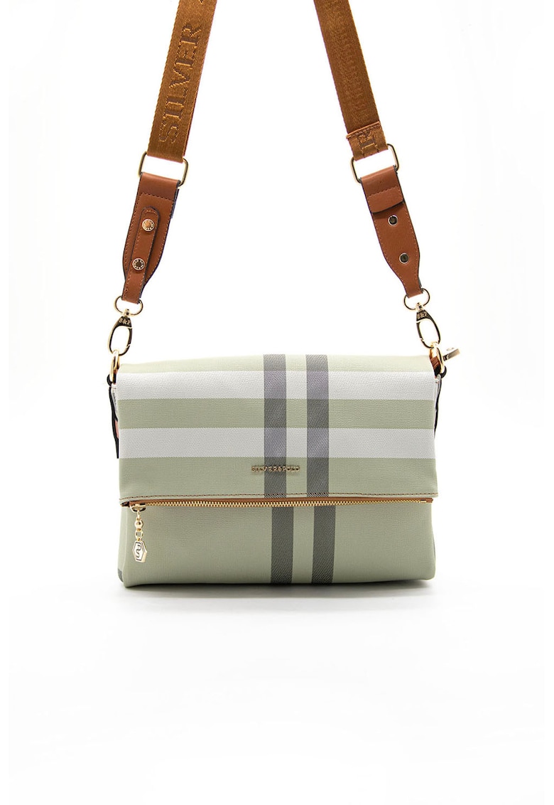 Geanta crossbody de piele ecologica - deschis - Kafav