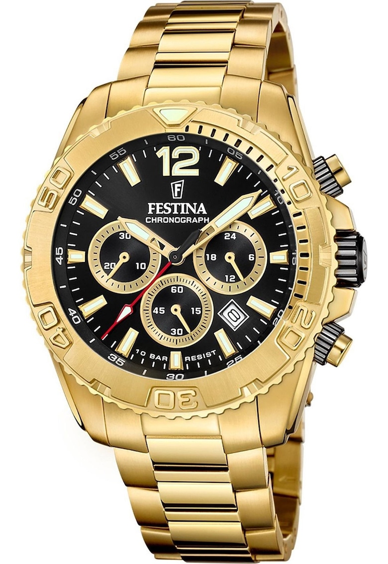 Ceas Timeless Chronograph F20684/4 - auriu - 45mm
