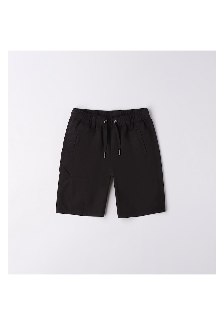 Pantaloni scurti uni pentru baieti - 0.6655 - Negru
