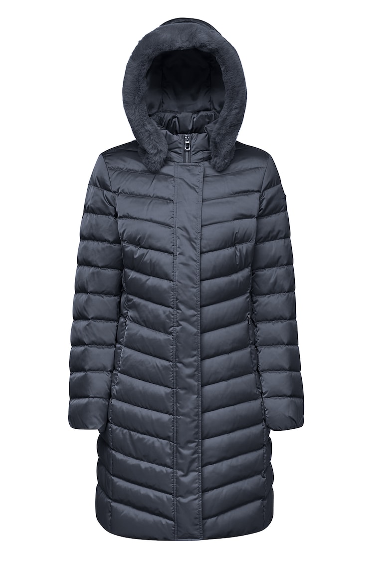 Geaca lunga cu gluga