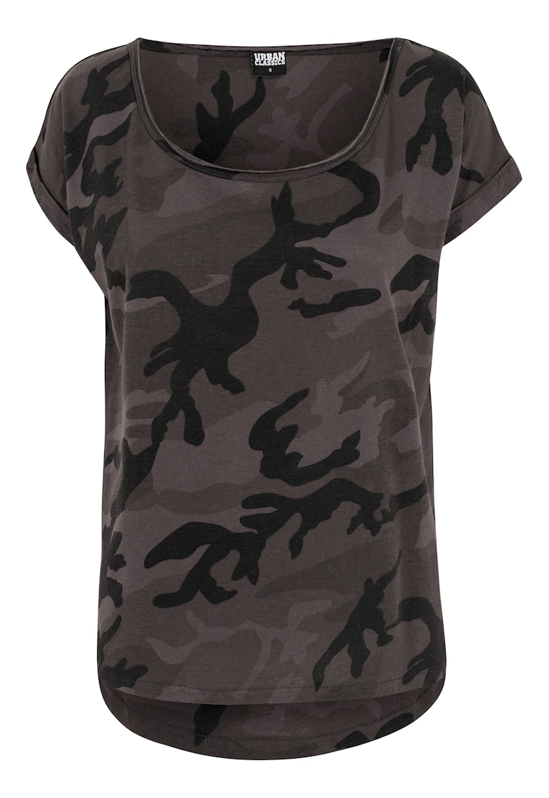 Tricou cu imprimeu camuflaj