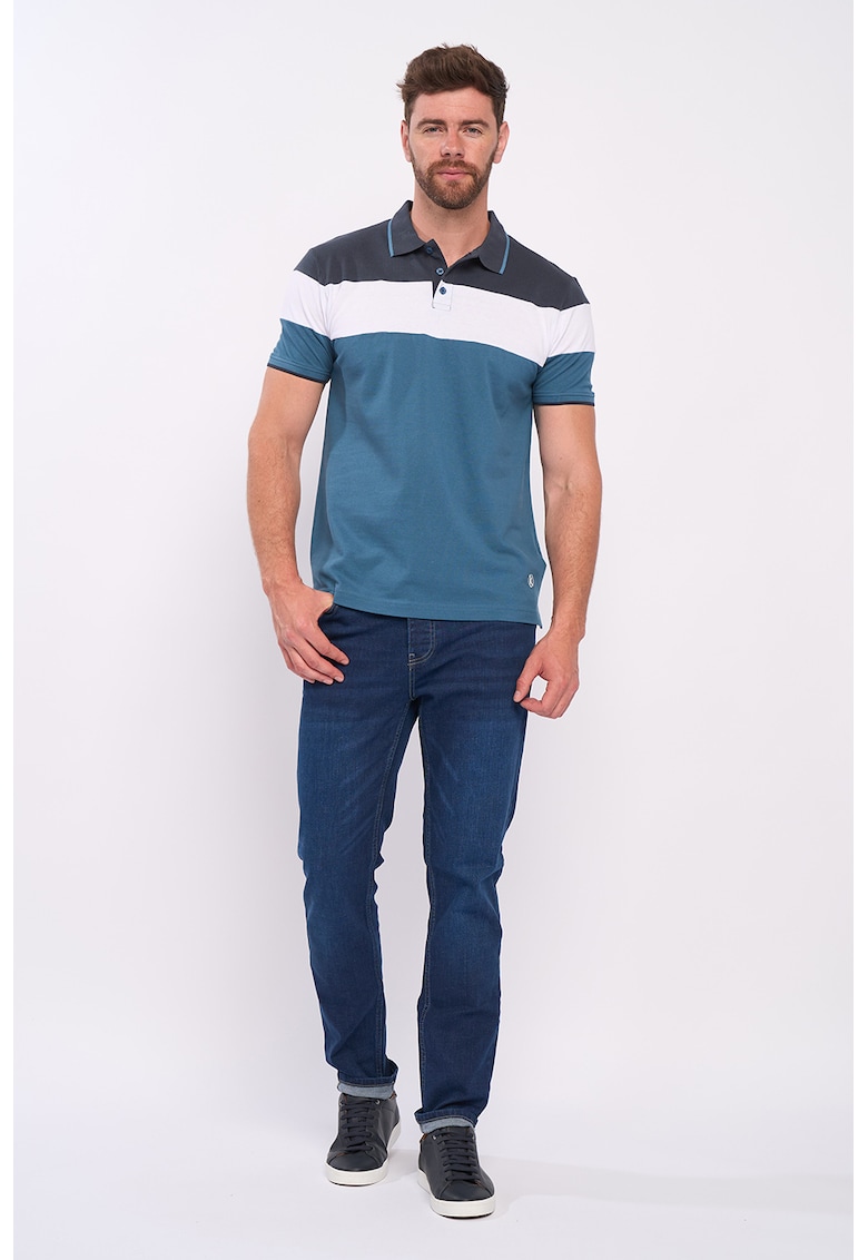 Tricou polo cu aspect pique