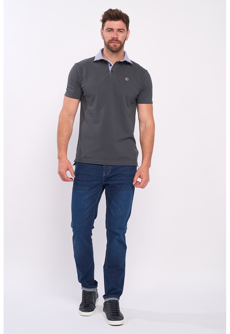 Tricou polo cu aspect pique