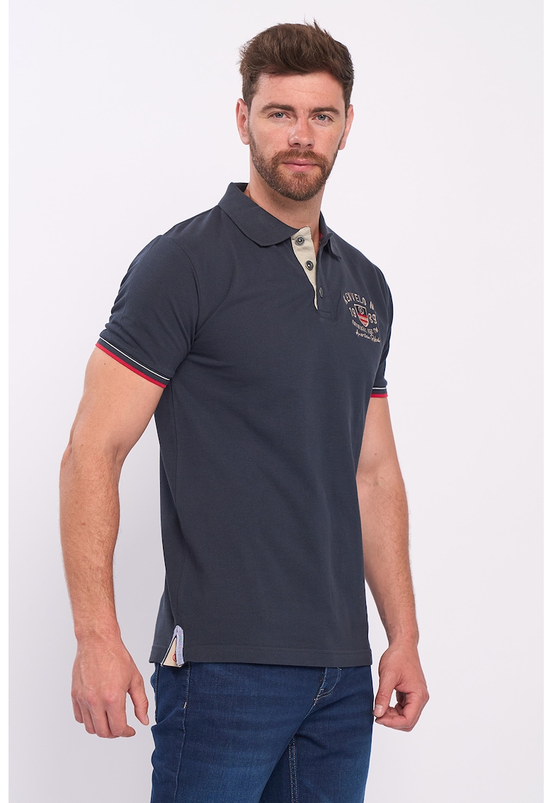 Tricou polo cu aspect pique