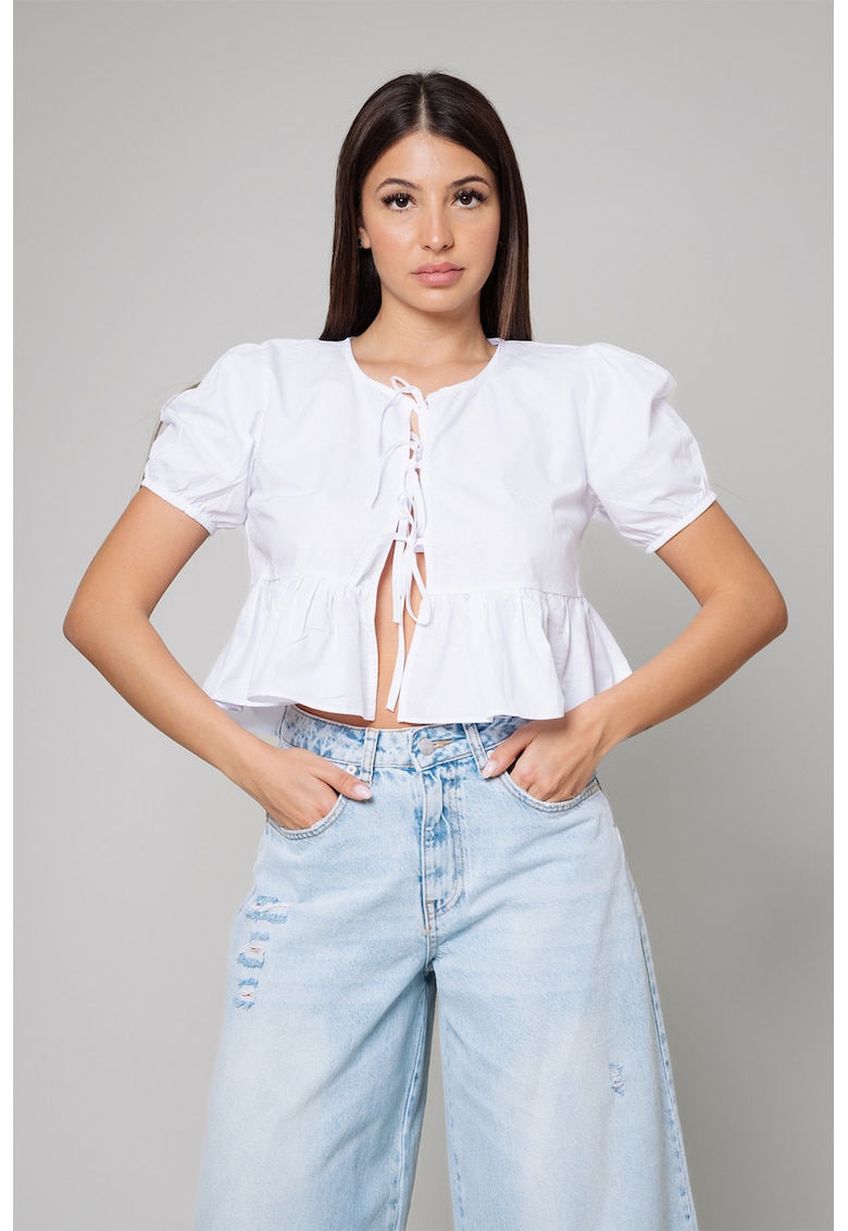 Camasa crop cu peplum