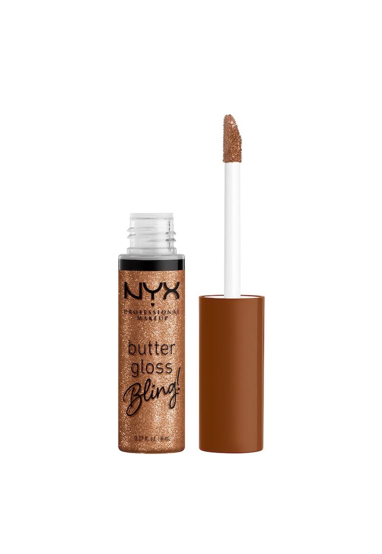Luciu de buze NYX PM Buttergloss Bling! - 8 ml - Pay me in gold