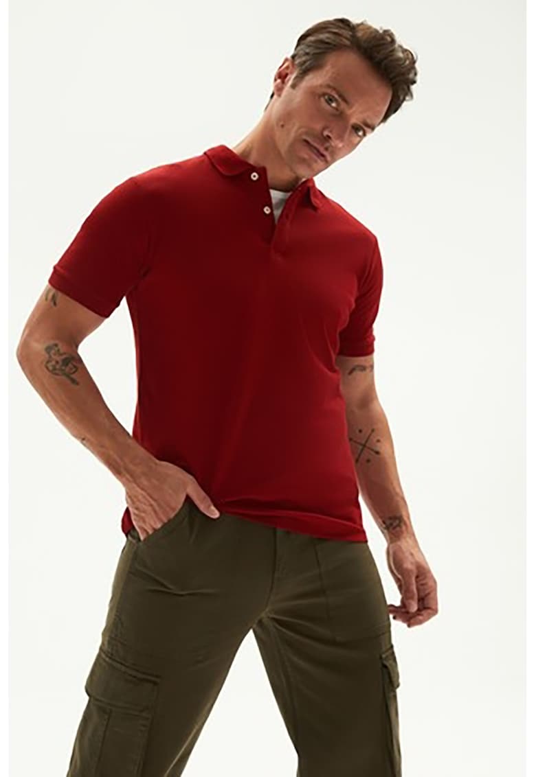 Tricou polo cu model uni