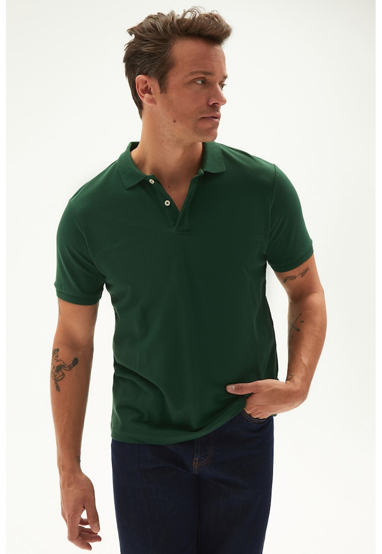 Tricou polo cu model uni