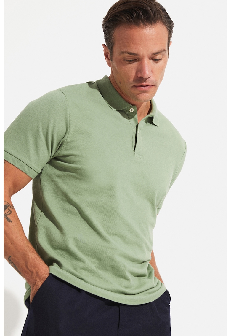 Tricou polo cu model uni