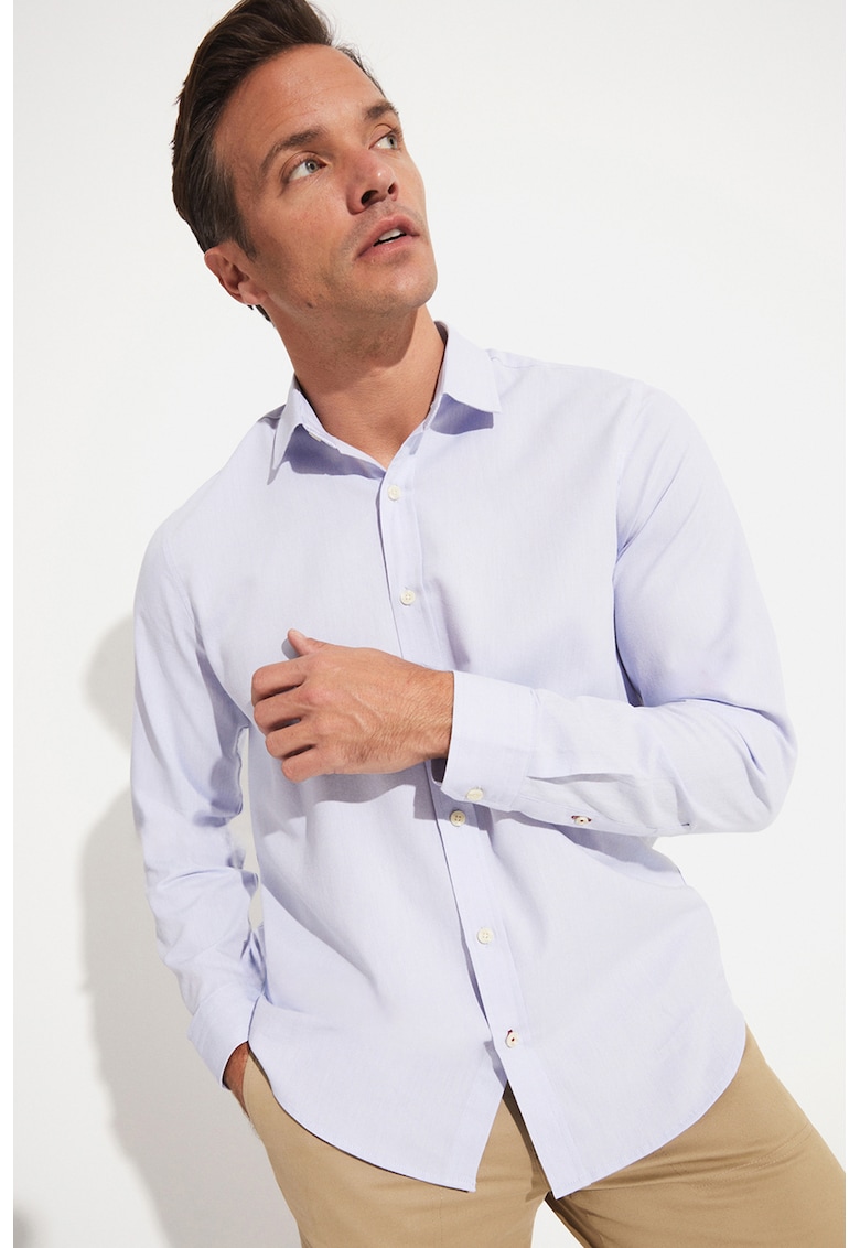 Camasa din bumbac cu guler clasic