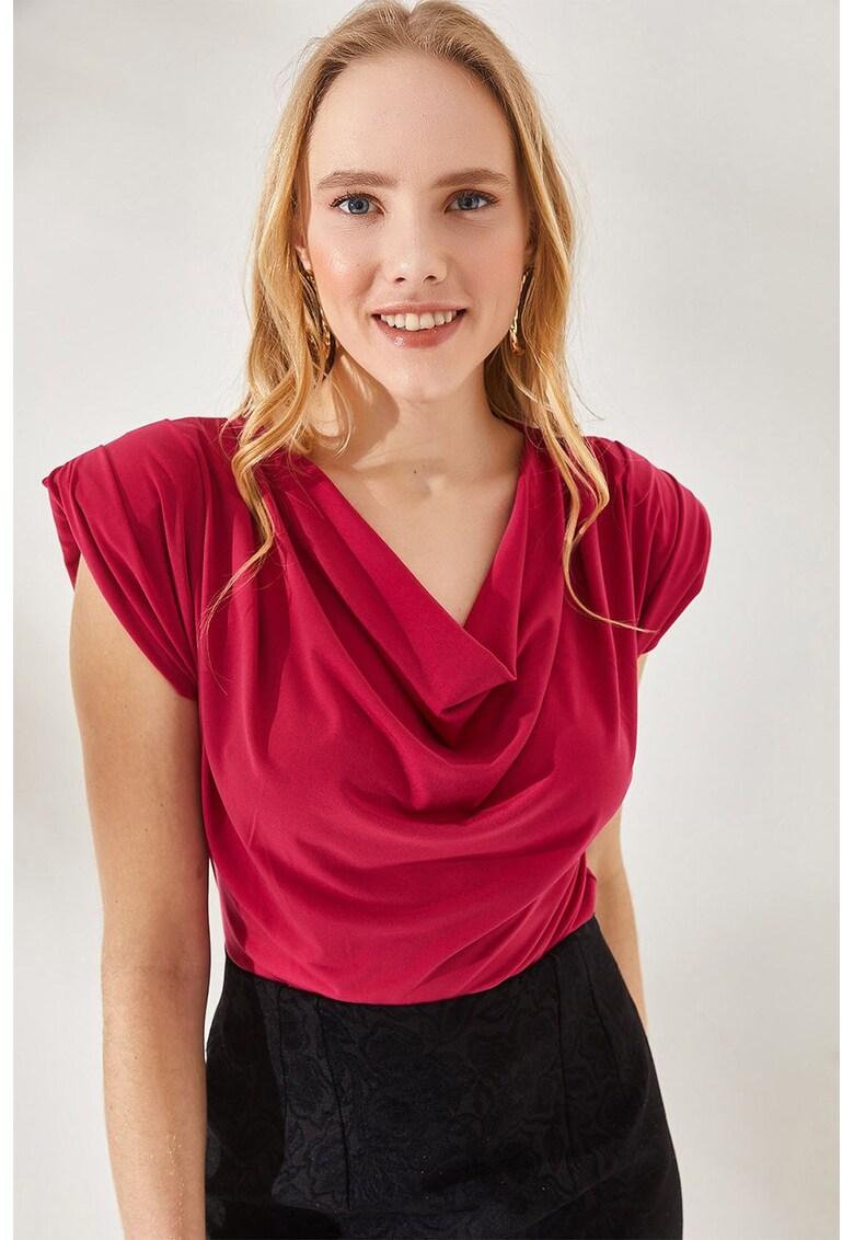 Bluza cu model drapat