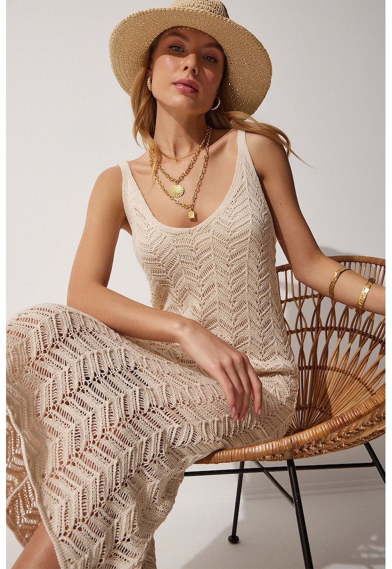 Rochie midi crosetata
