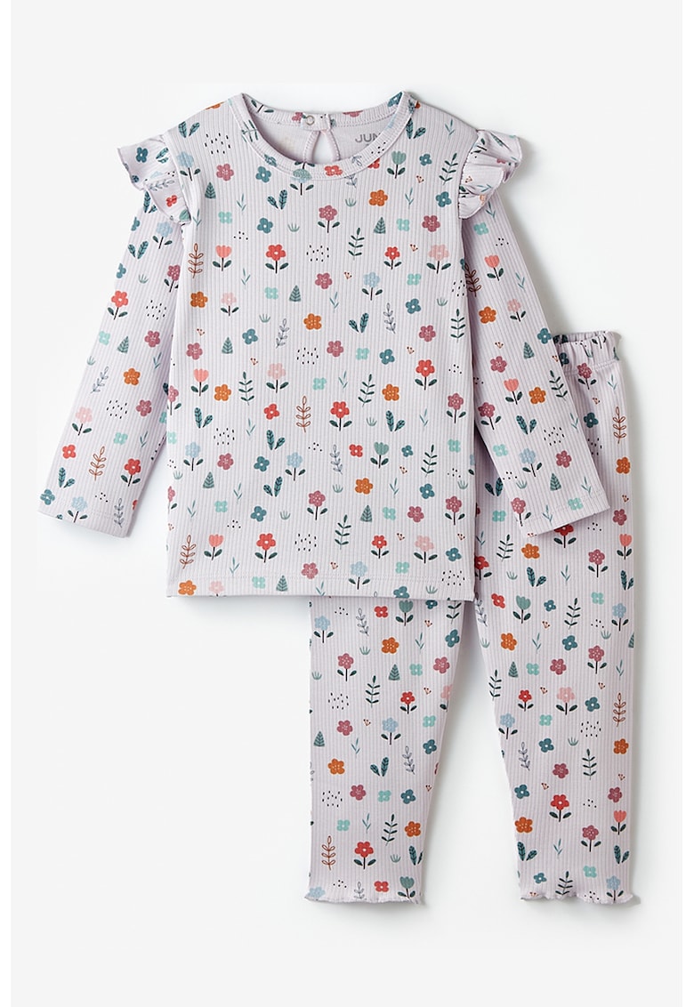 Pijama cu imprimeu floral