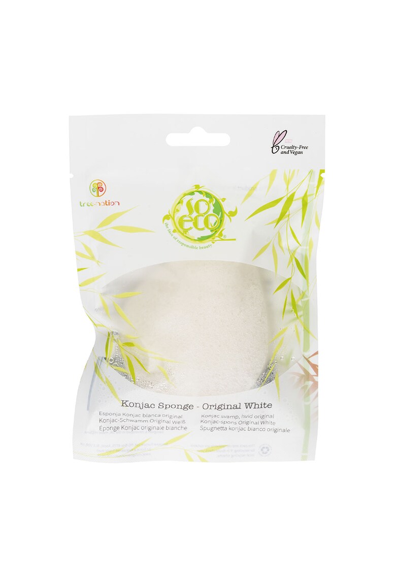 Burete Konjac Ecologic pentru Curatarea Tenului - 1 buc