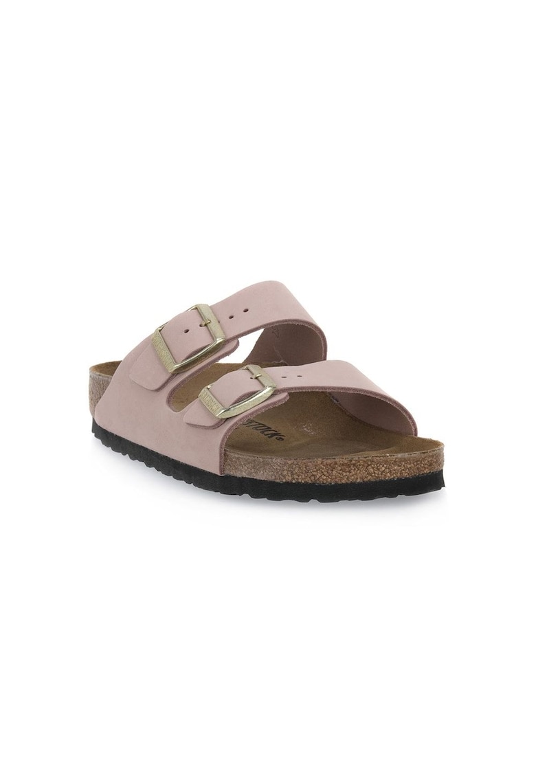 Papuci dama - Piele naturala - Roz - Roz