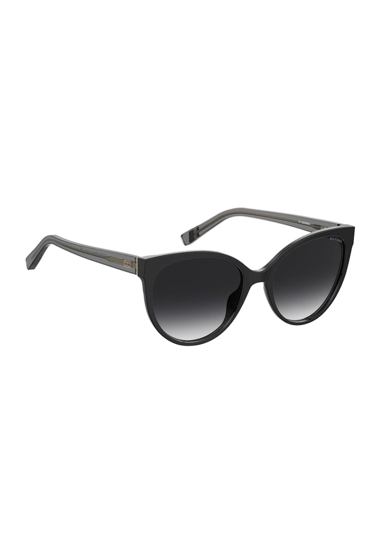 Ochelari de soare cat-eye cu lentile in degrade - Negru