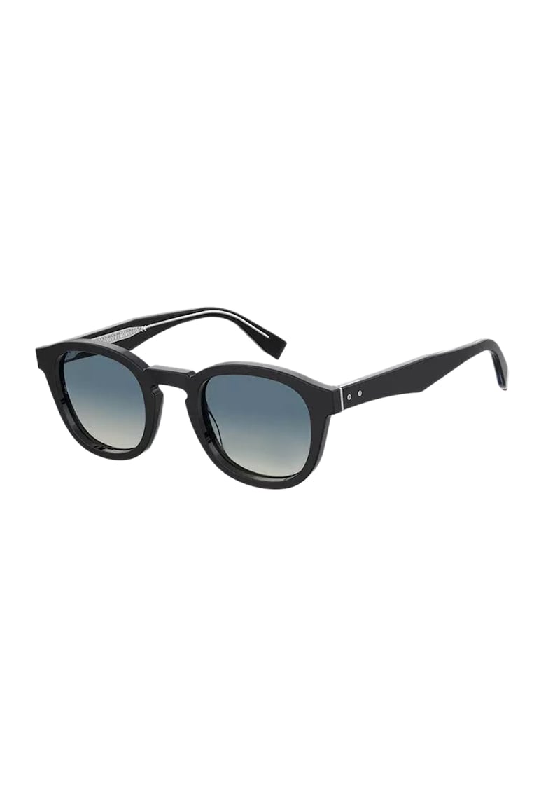 Ochelari de soare rotunzi cu lentile in degrade - Negru