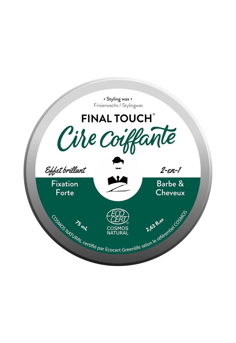 FINAL TOUCH - Ceara de styling 2 in 1 pentru barba si par - efect lucios - 75 ml