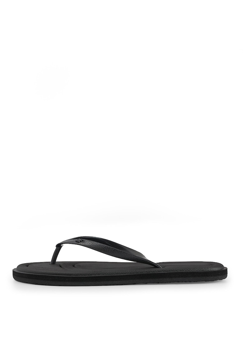4f Slapi Japonezi Sportstyle Femei Negru Intens - Marime 36 - Talpa Moale si Amortizare - Material Cauciuc - Casual Confort 2023
