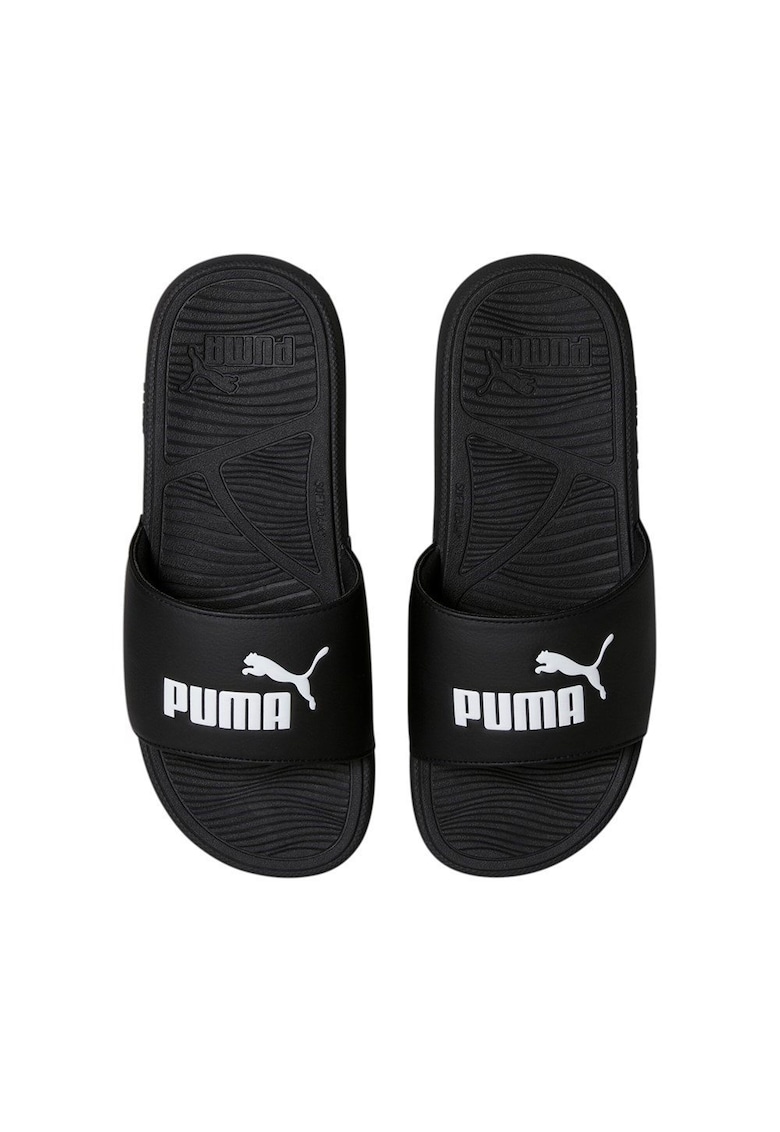 Papuci - Sintetic - Negru -