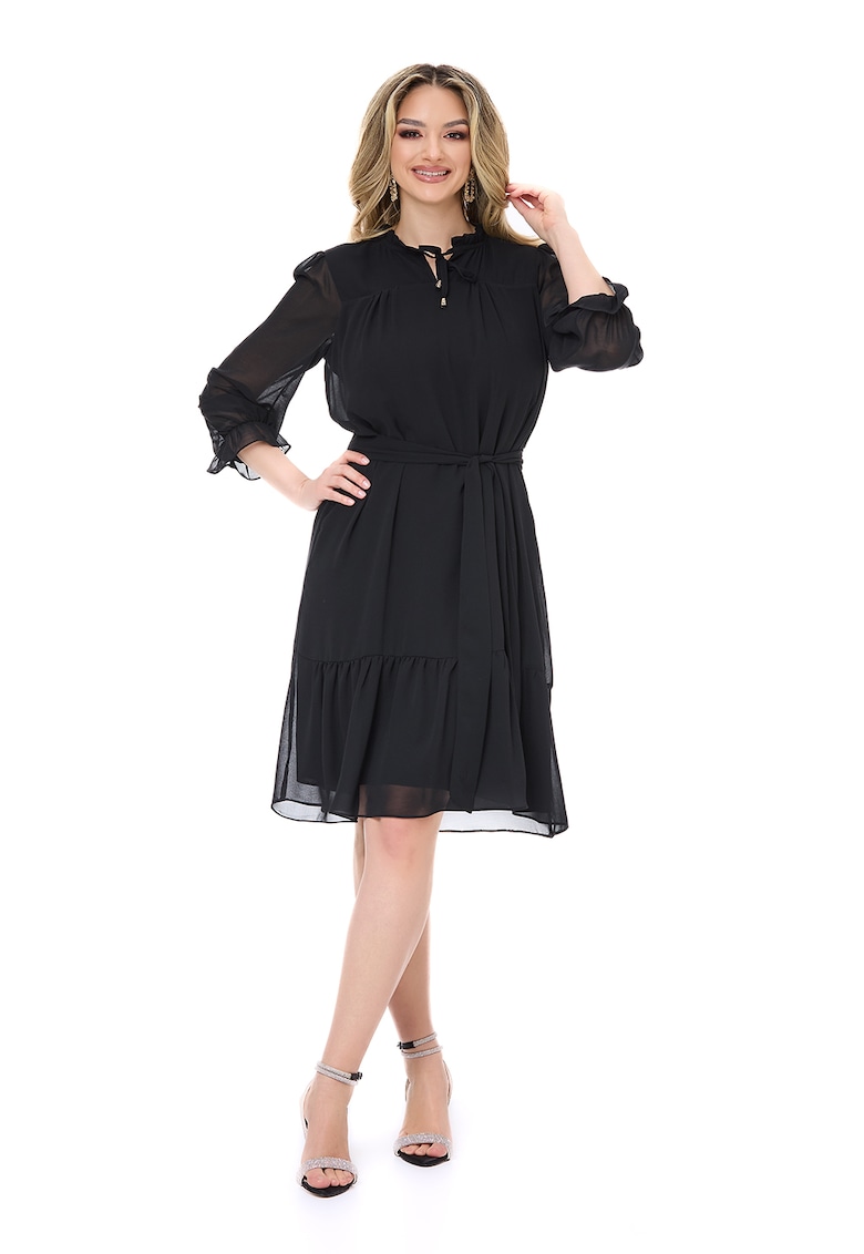 Rochie evazata cu maneci 3/4 Amelie Rochie evazata cu maneci 3/4 Amelie