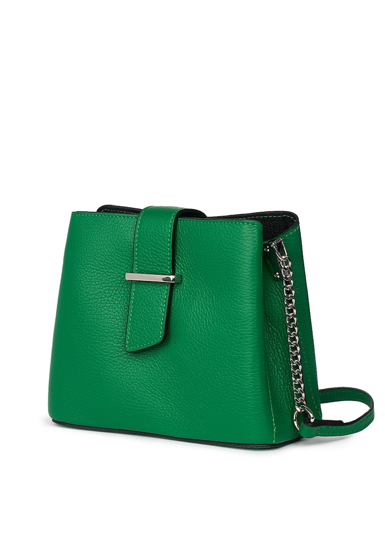 Mini poseta dama din piele Avery - Verde
