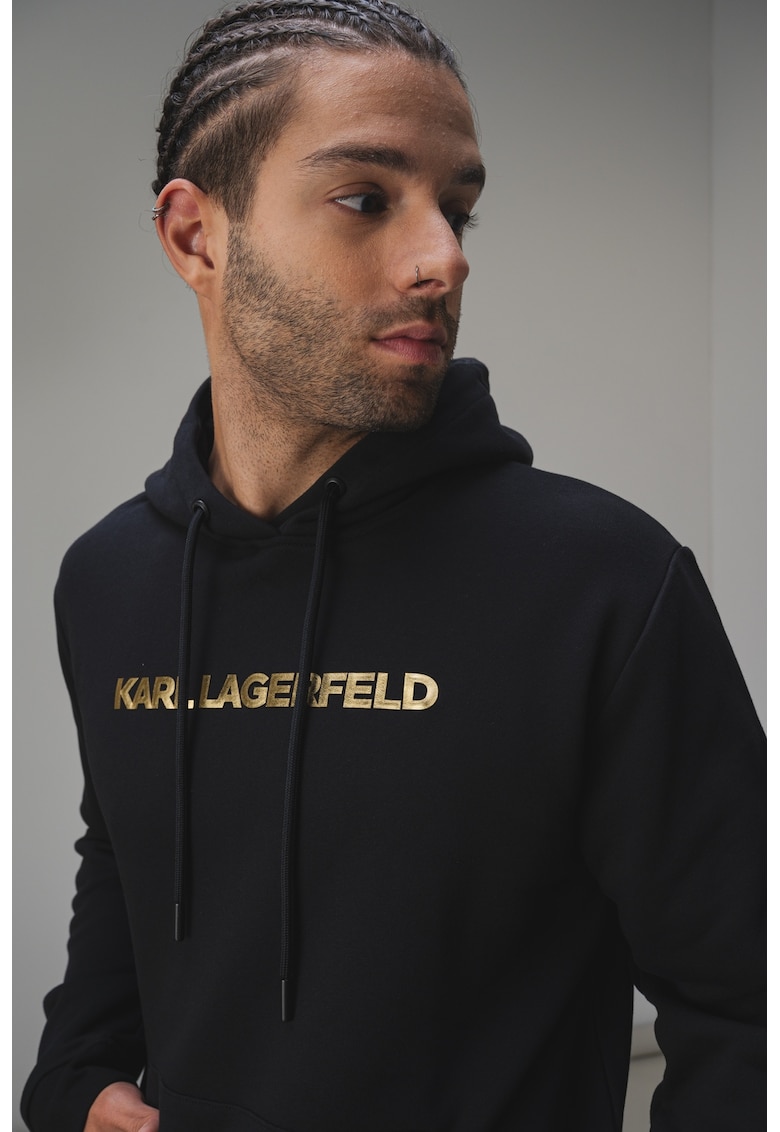 Hanorac cu buzunar kangaroo si logo